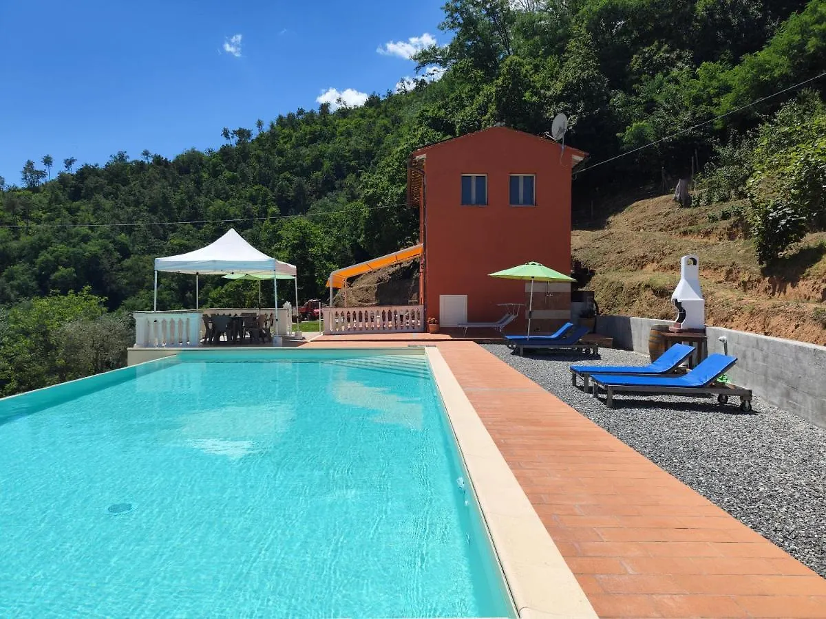La Rossa Nel Verde Selvaggio Villa Pescia